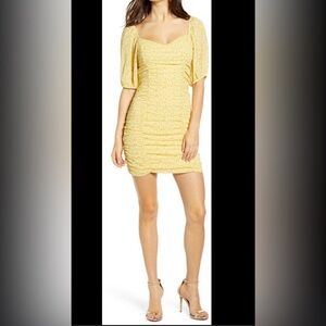 All in Favor Sasha Ruched Minidress